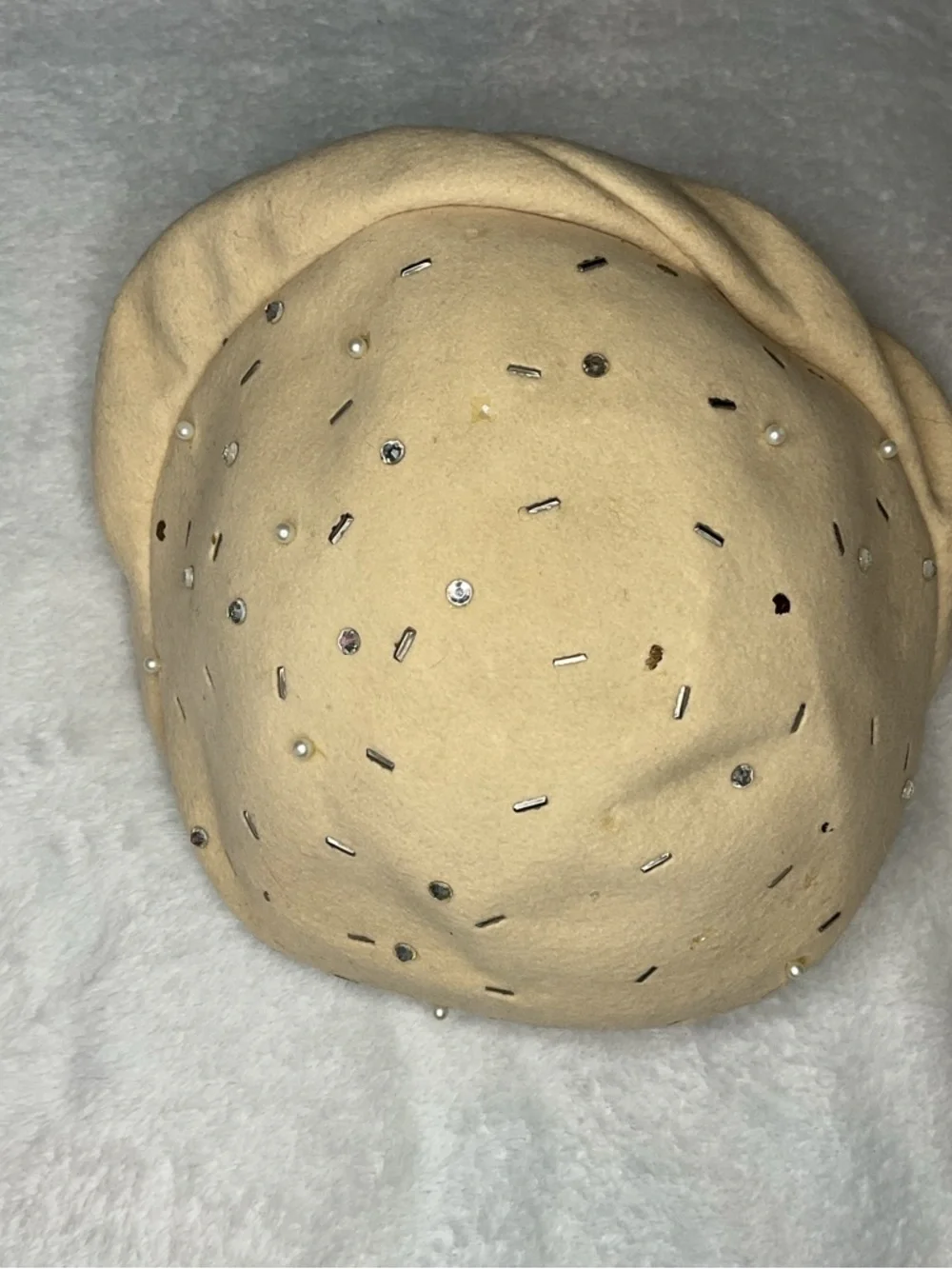 Vintage Glenover 100% Wool Beige Hat | Classic Structured Retro Style